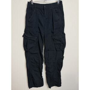 Divided Women's Cargo Pants 2 Black Outdoors Hiking Casual Grunge Preppy